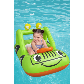 Dmuchany Ponton do pływania Autko dla dzieci 3+ BESTWAY 92x61cm + Ruchoma kierownica